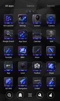 Black Tech Go Launcher Theme capture d'écran 1