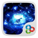 Blue Crystal Cave GO Theme icon