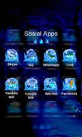 Blue Crystal Cave GO Theme screenshot 3