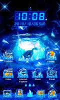Blue Crystal Cave GO Theme screenshot 1