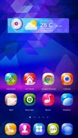 Blue Gems GO Launcher Theme स्क्रीनशॉट 1