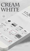 Cream White GO Launcher Theme poster