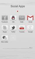 Cream White GO Launcher Theme screenshot 3