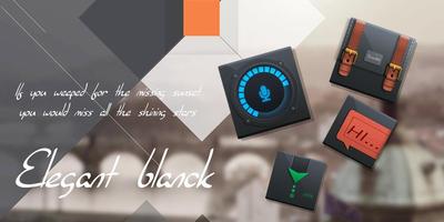 Elegant Black GOLauncher Theme poster