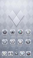 55° Grey GO Launcher Theme imagem de tela 1