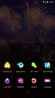 Fireworks Night GO Launcher Theme capture d'écran 3