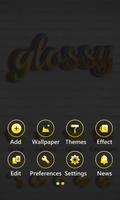 Glossy GO Launcher Theme imagem de tela 3