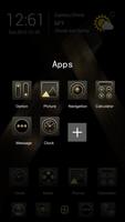 Golden Tornado Go Launcher Theme تصوير الشاشة 2