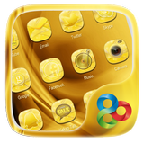 Golden GO Launcher Theme أيقونة