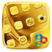 Golden GO Launcher Theme иконка