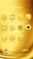 Golden GO Launcher Theme capture d'écran 3