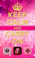 Keep Calm Girl GO Theme Affiche