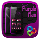 Purple Man GO Launcher Theme APK