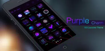 Purple Charm GO Launcher Theme