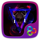 Purple Ghost Go Launcher Theme APK