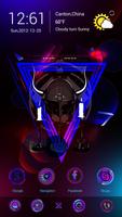 Purple Ghost Go Launcher Theme poster