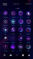 Purple Ghost Go Launcher Theme screenshot 1