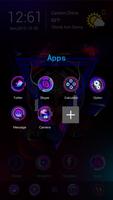 Purple Ghost Go Launcher Theme screenshot 2