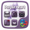 Purple Heart GO Launcher Theme