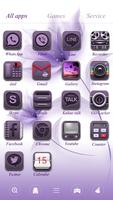 Purple Heart GO Launcher Theme screenshot 3