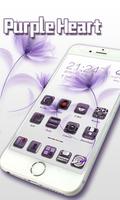 Purple Heart GO Launcher Theme poster