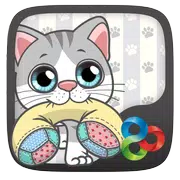 Pillow Cat GO Launcher Theme