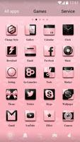 Pink X Pink GO Launcher Theme captura de pantalla 1