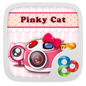 Pinky Cat GO Launcher Theme ikona