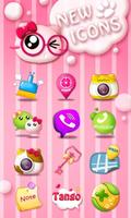 Pinky Cat GO Launcher Theme পোস্টার