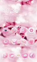 Pink Bow GO Launcher Theme syot layar 1