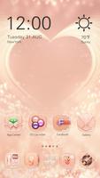 Pink Gold GO Launcher Theme 截图 1