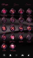 Rouge Noir Go Launcher Theme screenshot 1