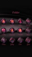 Rouge Noir Go Launcher Theme screenshot 2