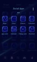 Stary Sky Go Launcher Theme imagem de tela 2