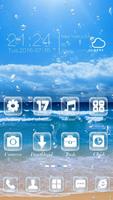 Summer Sea Go Launcher Theme screenshot 1