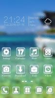 Summer Sea Go Launcher Theme screenshot 2