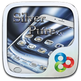 Silver Pure Go Launcher Theme icon