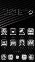 Silvery MetalGo Launcher Theme poster