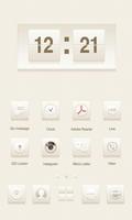Simple White GO Launcher Theme screenshot 1