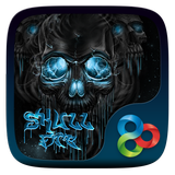 Skull Fire Go Launcher Theme ícone