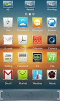 Square GO Launcher Theme captura de pantalla 2