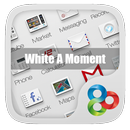 White A Moment GO Theme APK