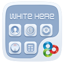 White Here GO Launcher Theme APK