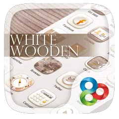 White Wooden GO Launcher Theme