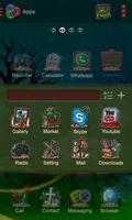 Zombie Night GO Theme imagem de tela 2