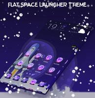 Espace plat Launcher Theme capture d'écran 1
