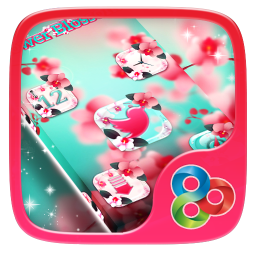 Blooming Flowers Launcher Theme
