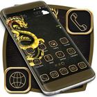 Gold Dragon Launcher Theme ikon