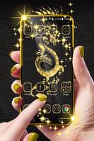 Gold Dragon Launcher Theme penulis hantaran