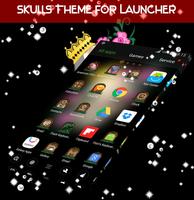 برنامه‌نما Skulls Theme For Launcher عکس از صفحه